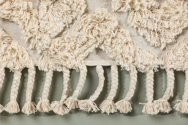 Venture Home Hilda Wall Hanging Cotton - 50*80-  -Rectangular-Offwhite