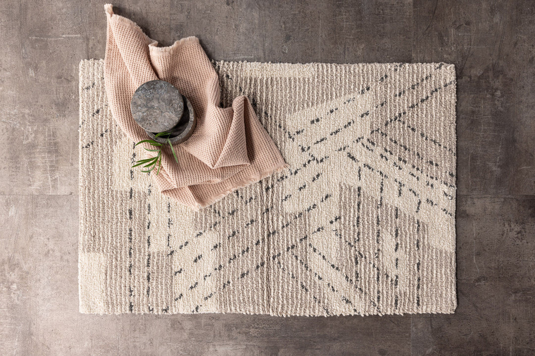 Venture Home Lorentz Cotton - 60*90-  -Rectangular-Ivory/Taupe