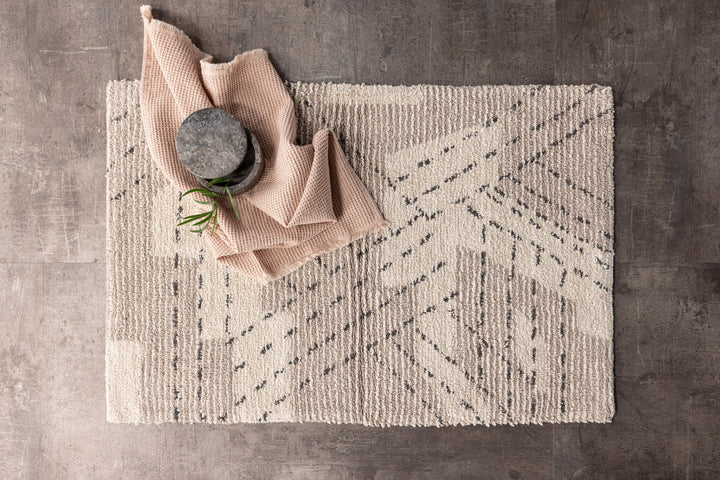 Venture Home Lorentz Cotton - 60*90-  -Rectangular-Ivory/Taupe