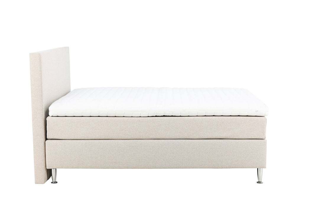 Venture Home Toledo Bed 180*200 - Matte Silver / Beige Fabric Lino 02