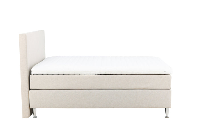 Venture Home Toledo Bed 180*200 - Matte Silver / Beige Fabric Lino 02
