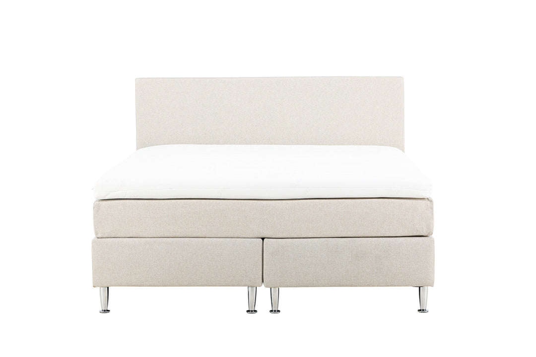 Venture Home Toledo Bed 180*200 - Matte Silver / Beige Fabric Lino 02