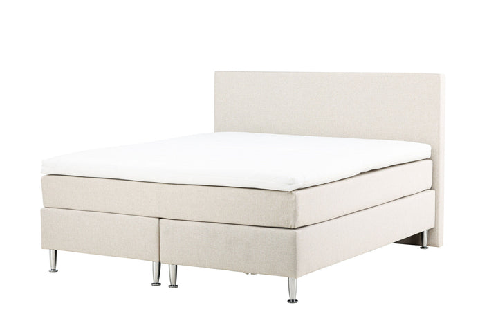 Venture Home Toledo Bed 180*200 - Matte Silver / Beige Fabric Lino 02