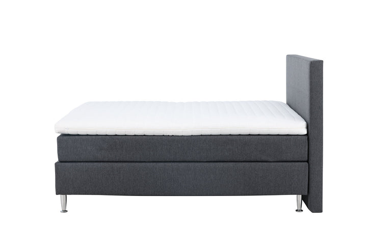 Venture Home Toledo Seng 180*200 - Mat Sølv / Mørkegrå Stof Lino 12