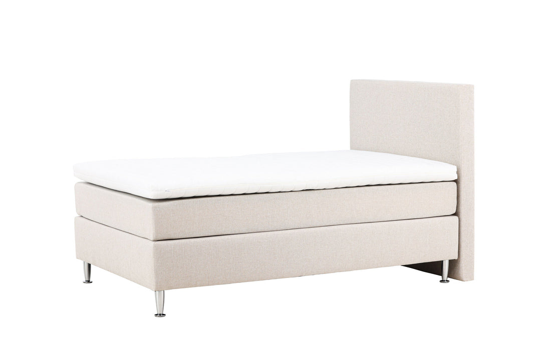 Venture Home Toledo Bed 120*200 - Matte Silver / Beige Fabric Lino 02
