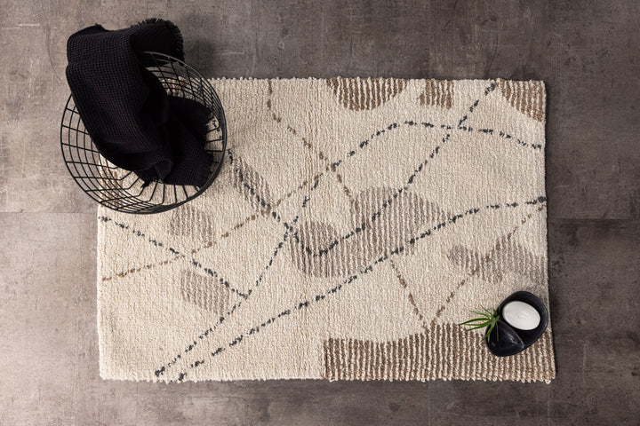 Venture Home Paul Cotton - 60*90-  -Rectangular-Ivory/Brown/Grey