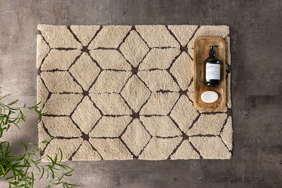 Venture Home Petrus Cotton - 60*90-  -Rectangular-Ivory/Dark Brown
