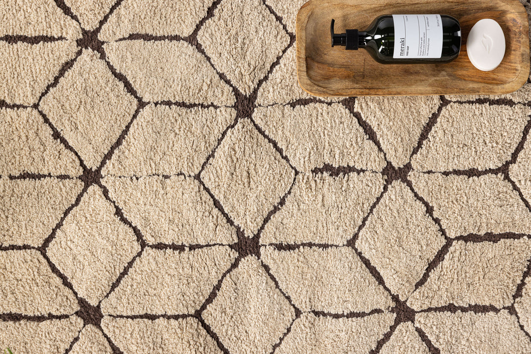 Venture Home Petrus Cotton - 60*90-  -Rectangular-Ivory/Dark Brown