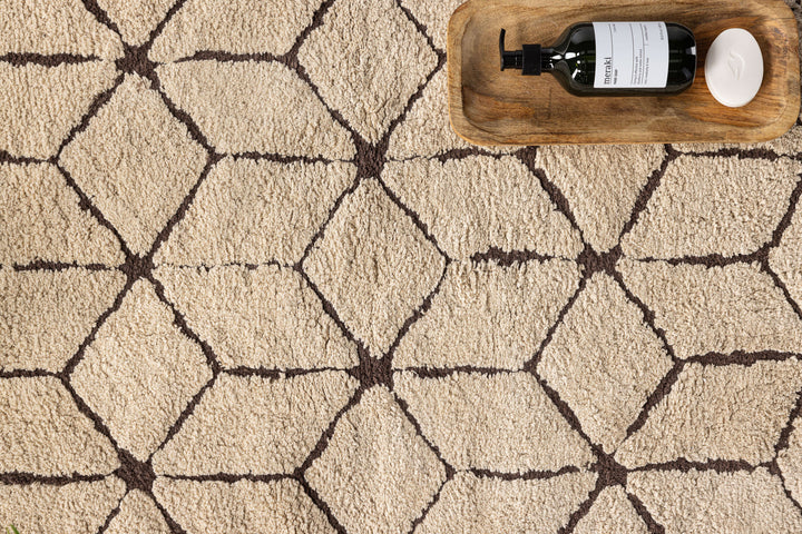 Venture Home Petrus Cotton - 60*90-  -Rectangular-Ivory/Dark Brown