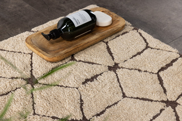 Venture Home Petrus Cotton - 60*90-  -Rectangular-Ivory/Dark Brown