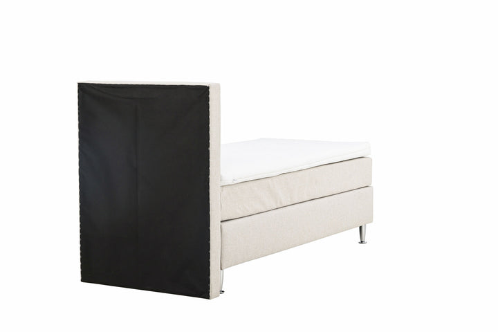Venture Home Toledo Bed 90*200 - Matte Silver / Beige Fabric Lino 02