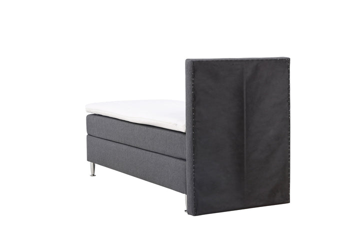 Venture Home Toledo Bed 90*200 - Matte Silver / Dark grey Fabric Lino 12