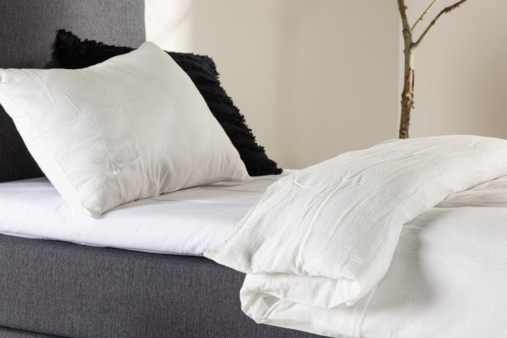 Venture Home Toledo Bed 90*200 - Matte Silver / Dark grey Fabric Lino 12