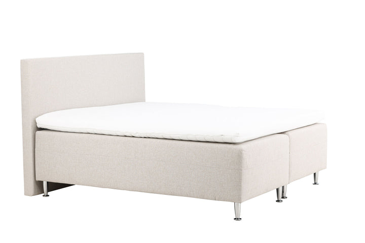 Venture Home Mesa Bed 180*200 - Matte Silver / Beige Fabric Lino 02