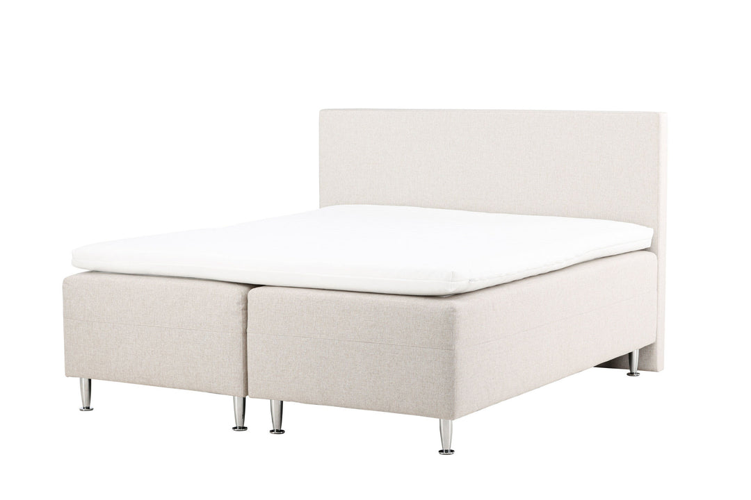 Venture Home Mesa Bed 180*200 - Matte Silver / Beige Fabric Lino 02