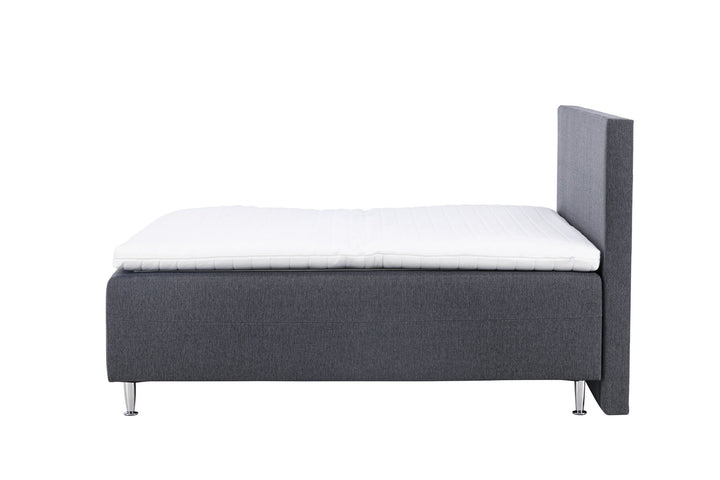 Venture Home Mesa Bed 180*200 - Matte Silver / Dark grey Fabric Lino 12