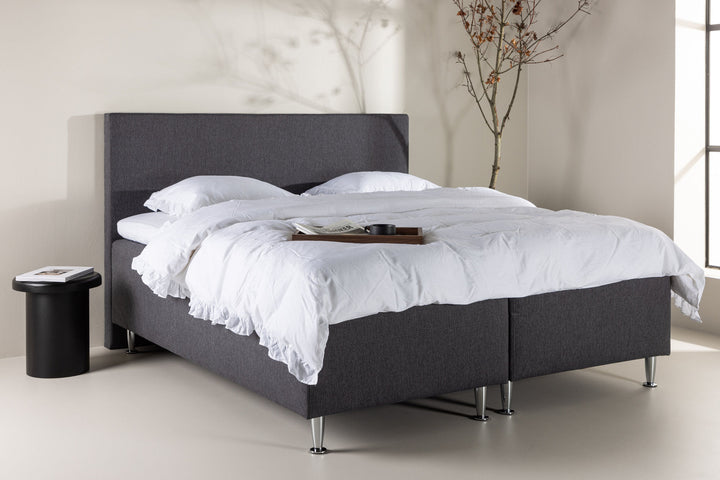 Venture Home Mesa Bed 180*200 - Matte Silver / Dark grey Fabric Lino 12
