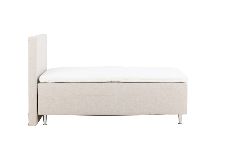 Venture Home Mesa Bed 120*200 - Matte Silver / Beige Fabric Lino 02