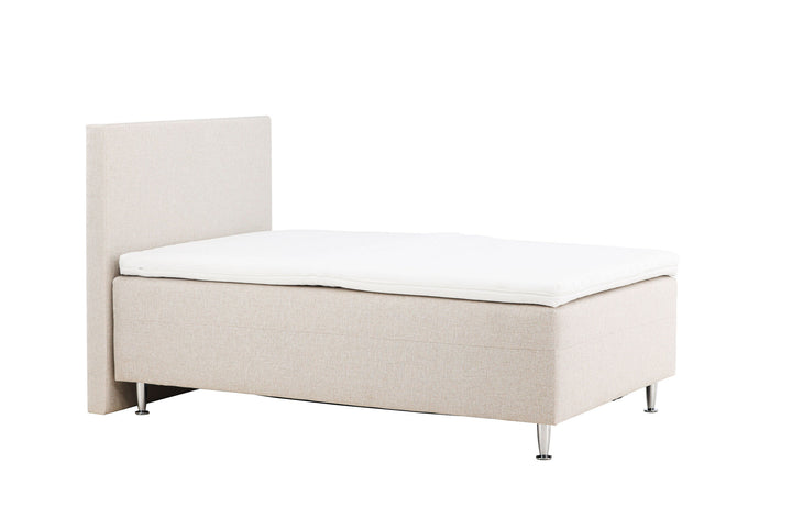 Venture Home Mesa Bed 120*200 - Matte Silver / Beige Fabric Lino 02