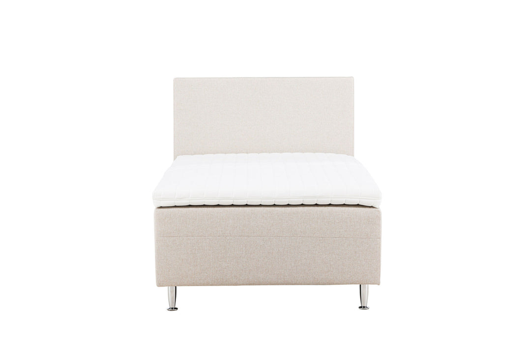 Venture Home Mesa Bed 120*200 - Matte Silver / Beige Fabric Lino 02