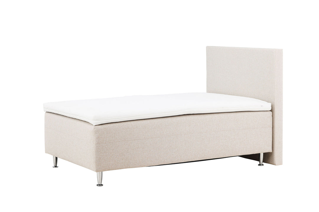 Venture Home Mesa Bed 120*200 - Matte Silver / Beige Fabric Lino 02