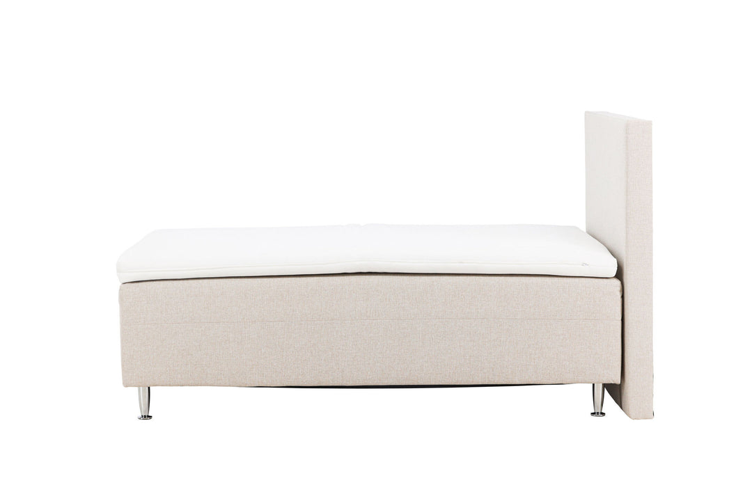 Venture Home Mesa Bed 120*200 - Matte Silver / Beige Fabric Lino 02