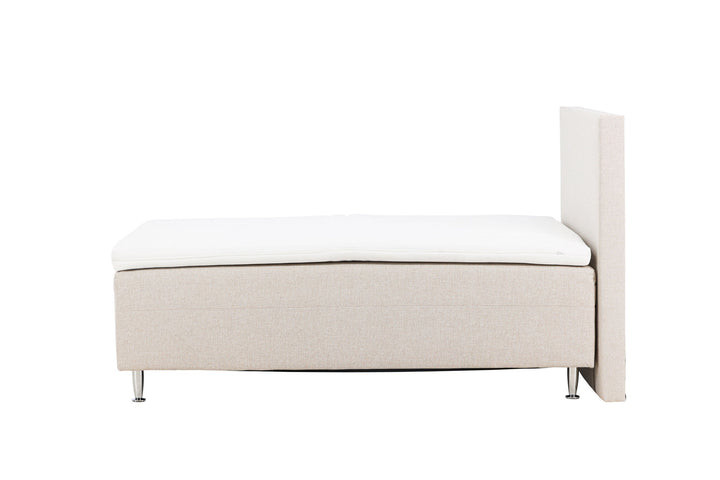 Venture Home Mesa Bed 120*200 - Matte Silver / Beige Fabric Lino 02