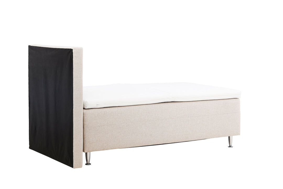 Venture Home Mesa Bed 120*200 - Matte Silver / Beige Fabric Lino 02