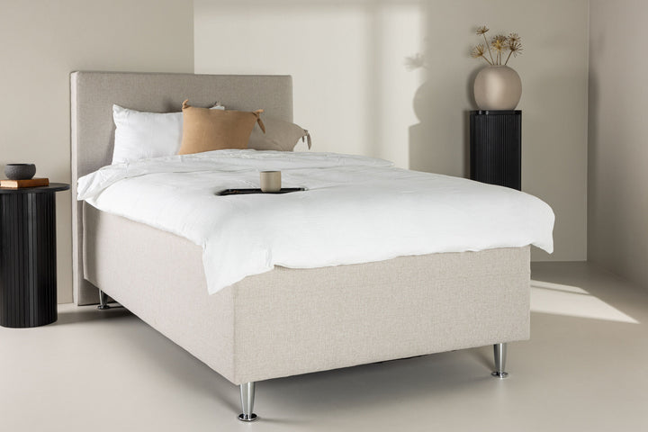 Venture Home Mesa Bed 120*200 - Matte Silver / Beige Fabric Lino 02