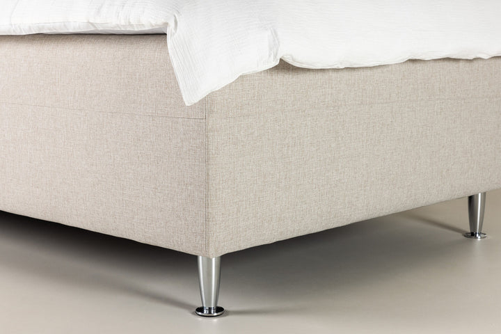 Venture Home Mesa Bed 120*200 - Matte Silver / Beige Fabric Lino 02