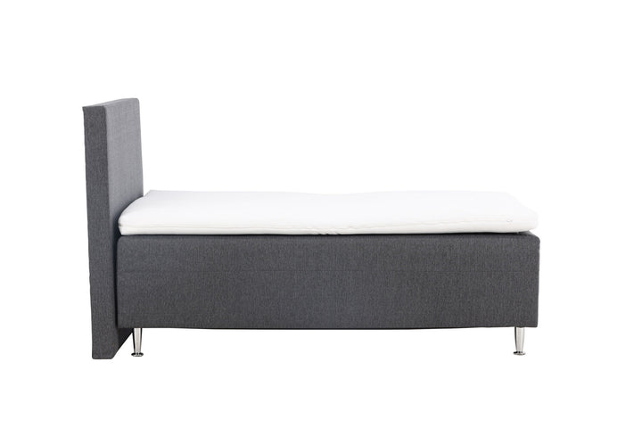 Venture Home Mesa Bed 120*200 - Matte Silver / Dark grey Fabric Lino 12