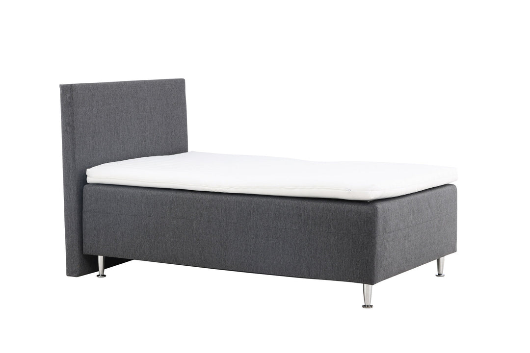 Venture Home Mesa Bed 120*200 - Matte Silver / Dark grey Fabric Lino 12