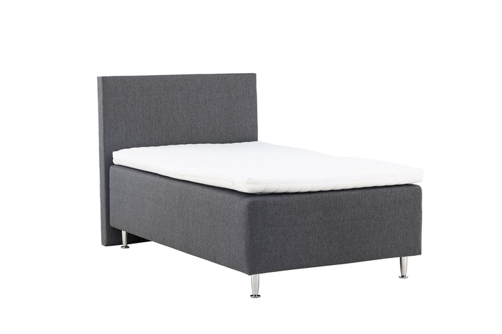 Venture Home Mesa Bed 120*200 - Matte Silver / Dark grey Fabric Lino 12