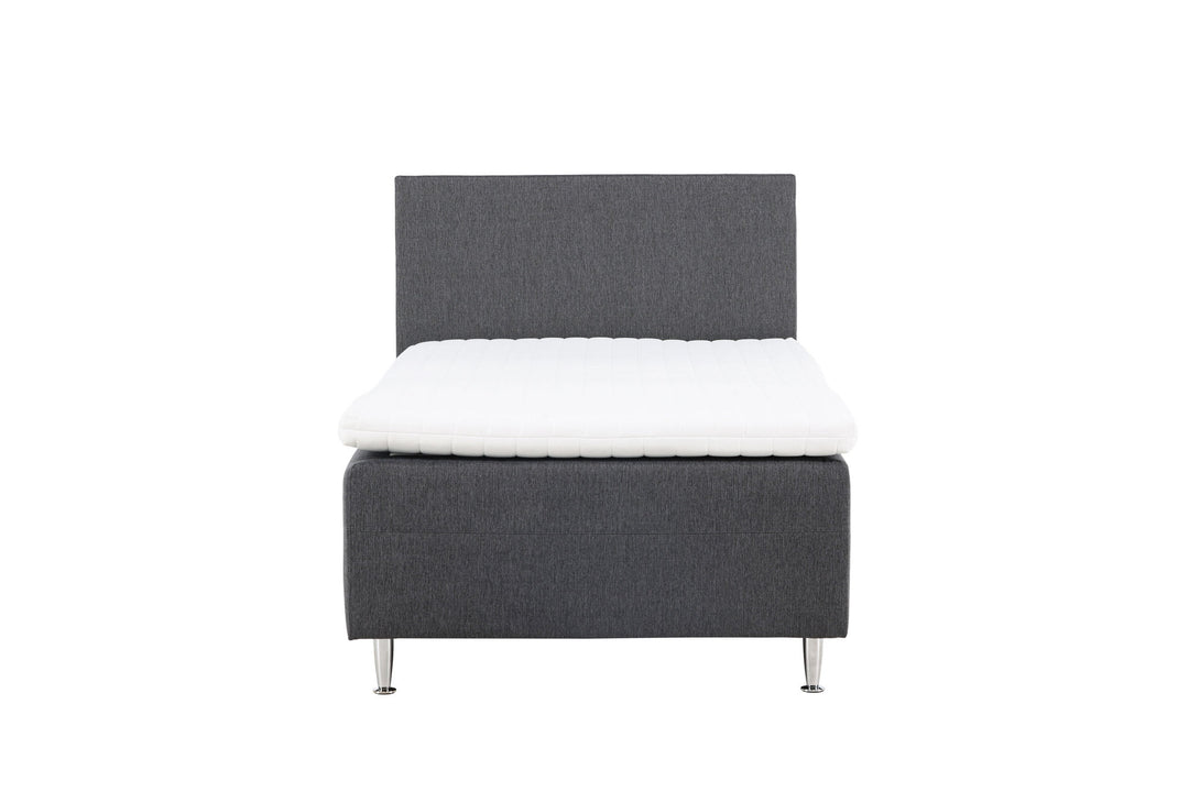 Venture Home Mesa Bed 120*200 - Matte Silver / Dark grey Fabric Lino 12