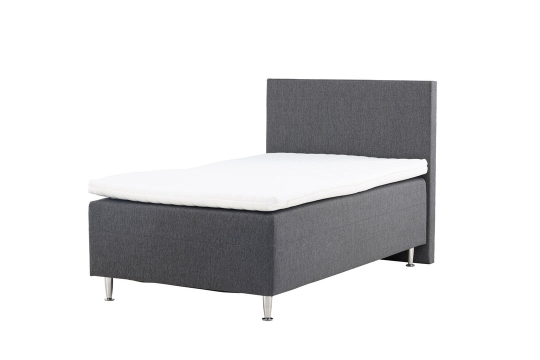 Venture Home Mesa Bed 120*200 - Matte Silver / Dark grey Fabric Lino 12