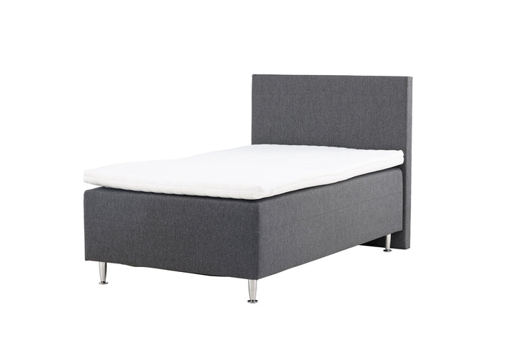 Venture Home Mesa Bed 120*200 - Matte Silver / Dark grey Fabric Lino 12