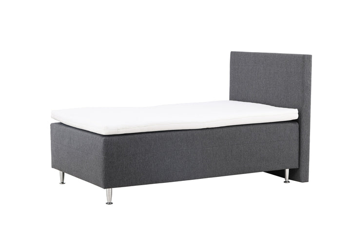 Venture Home Mesa Bed 120*200 - Matte Silver / Dark grey Fabric Lino 12