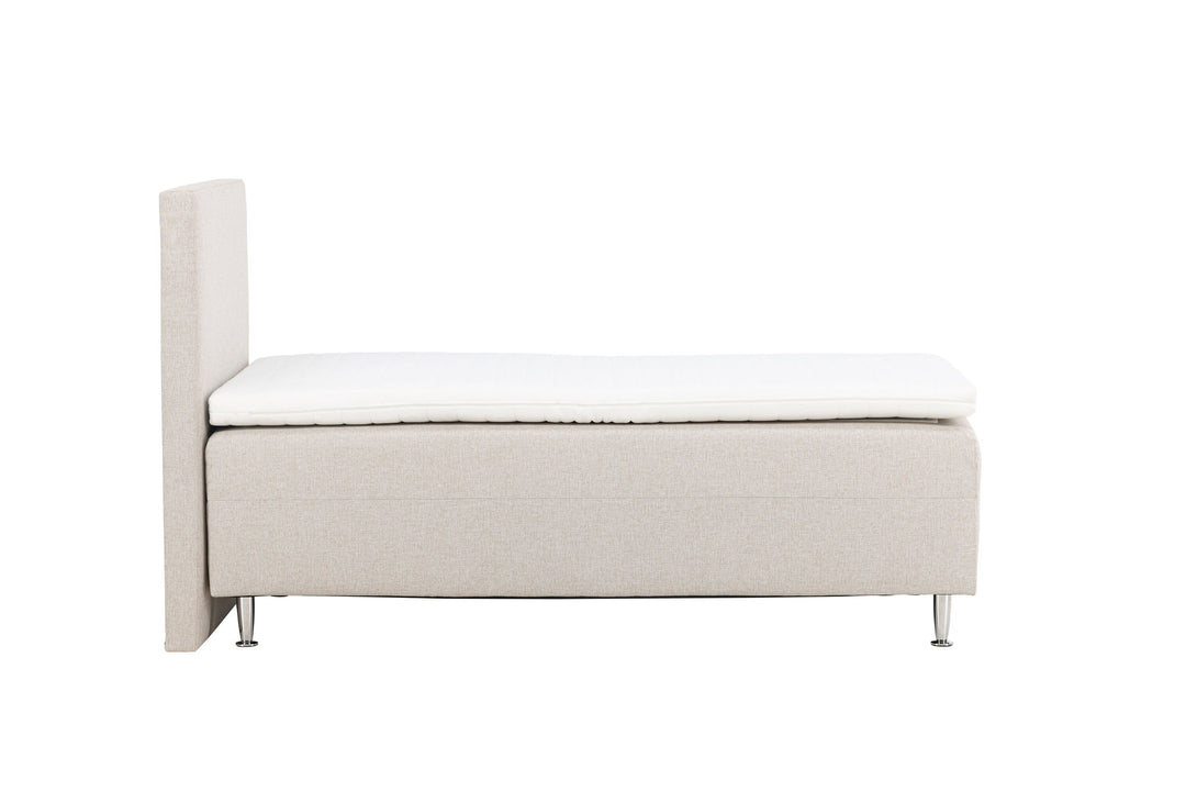 Venture Home Mesa Bed 90*200 - Matte Silver / Beige Fabric Lino 02