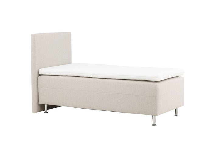 Venture Home Mesa Bed 90*200 - Matte Silver / Beige Fabric Lino 02