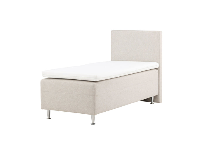 Venture Home Mesa Bed 90*200 - Matte Silver / Beige Fabric Lino 02
