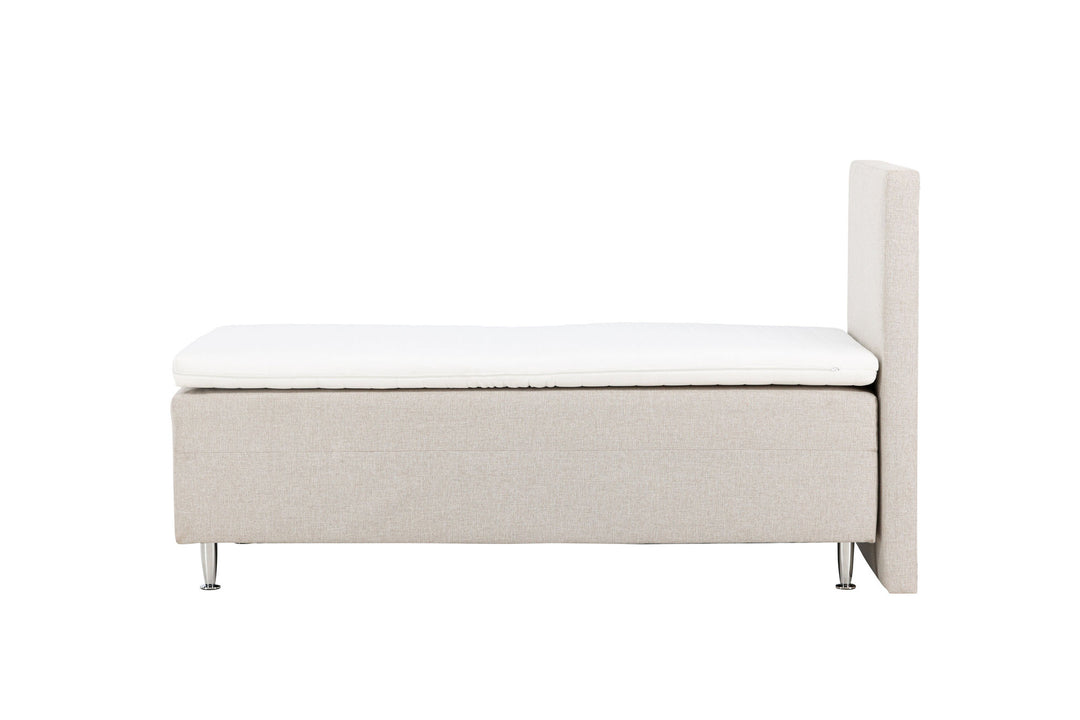 Venture Home Mesa Bed 90*200 - Matte Silver / Beige Fabric Lino 02