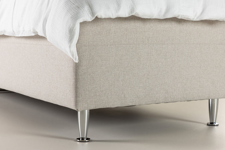 Venture Home Mesa Bed 90*200 - Matte Silver / Beige Fabric Lino 02