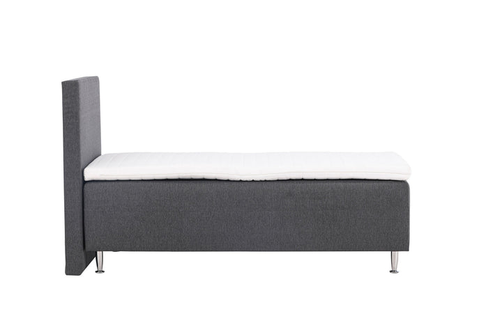 Venture Home Mesa Bed 90*200 - Matte Silver / Dark grey Fabric Lino 12