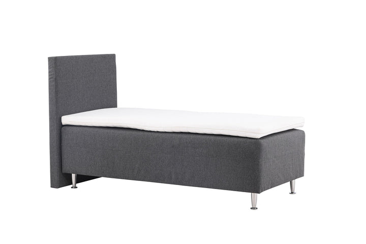 Venture Home Mesa Bed 90*200 - Matte Silver / Dark grey Fabric Lino 12