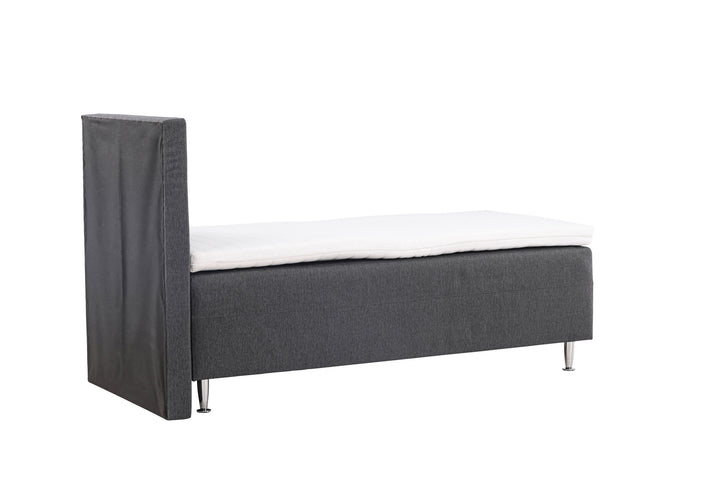 Venture Home Mesa Bed 90*200 - Matte Silver / Dark grey Fabric Lino 12