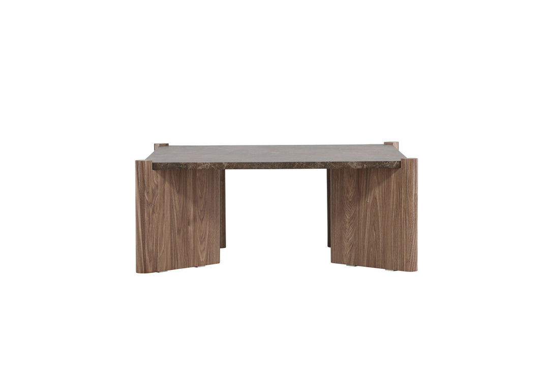 Venture Home Rogaland Sofa Table - Brown Marblelook/ MDF