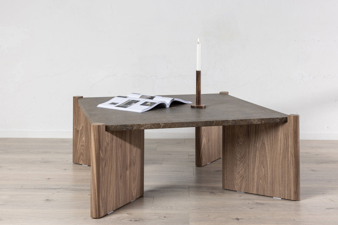 Venture Home Rogaland Sofa Table - Brown Marblelook/ MDF