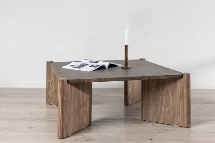 Venture Home Rogaland Sofa Table - Brown Marblelook/ MDF
