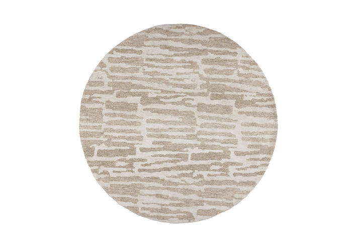 Venture Home Milos Micropolyester - 200*200-  -Round-White/Beige