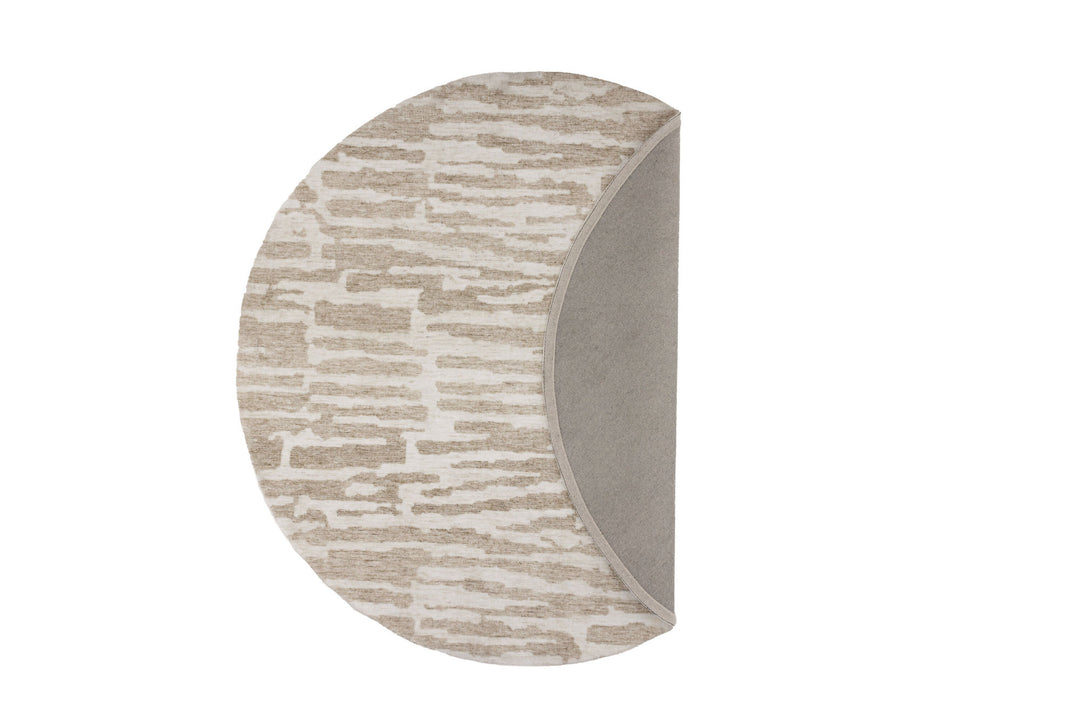 Venture Home Milos Micropolyester - 200*200-  -Round-White/Beige